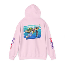 Load image into Gallery viewer, Turtle Art Hoodie - Unisex Heavy Blend™ Hooded Sweatshirt, Casual Wear, Eco-Friendly Gift, Ocean Lover Apparel, ArtFest Merchandise