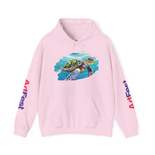 Load image into Gallery viewer, Turtle Art Hoodie - Unisex Heavy Blend™ Hooded Sweatshirt, Casual Wear, Eco-Friendly Gift, Ocean Lover Apparel, ArtFest Merchandise