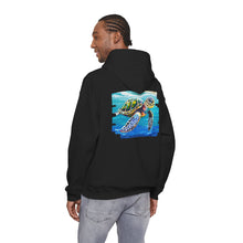 Load image into Gallery viewer, Turtle Art Hoodie - Unisex Heavy Blend™ Hooded Sweatshirt, Casual Wear, Eco-Friendly Gift, Ocean Lover Apparel, ArtFest Merchandise
