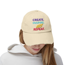 Load image into Gallery viewer, Distressed Cap - Support the Arts in Our Community and Make a Statement