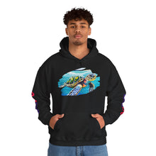 Load image into Gallery viewer, Turtle Art Hoodie - Unisex Heavy Blend™ Hooded Sweatshirt, Casual Wear, Eco-Friendly Gift, Ocean Lover Apparel, ArtFest Merchandise