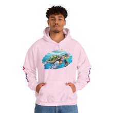 Load image into Gallery viewer, Turtle Art Hoodie - Unisex Heavy Blend™ Hooded Sweatshirt, Casual Wear, Eco-Friendly Gift, Ocean Lover Apparel, ArtFest Merchandise