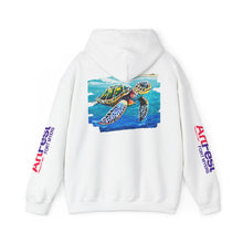 Load image into Gallery viewer, Turtle Art Hoodie - Unisex Heavy Blend™ Hooded Sweatshirt, Casual Wear, Eco-Friendly Gift, Ocean Lover Apparel, ArtFest Merchandise