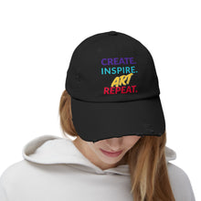 Load image into Gallery viewer, Distressed Cap - Support the Arts in Our Community and Make a Statement
