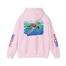 Load image into Gallery viewer, Turtle Art Hoodie - Unisex Heavy Blend™ Hooded Sweatshirt, Casual Wear, Eco-Friendly Gift, Ocean Lover Apparel, ArtFest Merchandise
