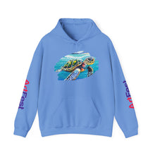 Load image into Gallery viewer, Turtle Art Hoodie - Unisex Heavy Blend™ Hooded Sweatshirt, Casual Wear, Eco-Friendly Gift, Ocean Lover Apparel, ArtFest Merchandise
