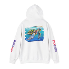 Load image into Gallery viewer, Turtle Art Hoodie - Unisex Heavy Blend™ Hooded Sweatshirt, Casual Wear, Eco-Friendly Gift, Ocean Lover Apparel, ArtFest Merchandise
