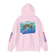 Load image into Gallery viewer, Turtle Art Hoodie - Unisex Heavy Blend™ Hooded Sweatshirt, Casual Wear, Eco-Friendly Gift, Ocean Lover Apparel, ArtFest Merchandise
