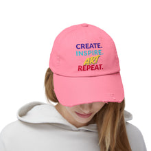 Load image into Gallery viewer, Distressed Cap - Support the Arts in Our Community and Make a Statement
